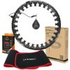 HMS Súprava masážna hula hoop HHW12 PLUS Size so závažím a zoštíhľujúceho pásu BR163 čierna