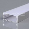 CB Elektro Montážna sada na LED pásik s hliníkovým difúzorom 2000 * 50 * 20 mm strieborná VT-8206 (V-