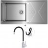 Teka BROOKLYN 60 M-XP 1B 1D PLUS nerezová oceľ + Deante NEO LUNO BOC B720 nerezová oceľ