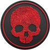 WARAGOD Nášivka 3D Fingerprint Skull 8.5cm