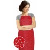 Zástera Bellatex ADÉLA - 67 x 84 cm - červený kvietok (6320)