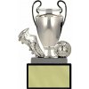 Futbalová kopačka s loptou a pohárom Športová trofej na podstavci s vlastným textom 10 cm