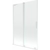 Mexen Velar L vaňa sprchová 2-krídlová posuvná 120 x 150 cm, transparentná, biela - 896-120-003-01-20