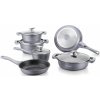 Royalty Line sada hrncov s mramorovým povrchom 10 ks RL-BS1010M Silver