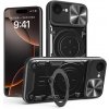 Kryt Magnetic Holder Armor Camshield na iPhone 16e - Čierna
