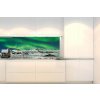 DIMEX | Fototapeta do kuchyne Zornička KI-180-139 | 180 x 60 cm | zelená, modrá, biela, čierna + Samolepiace fototapety do kuchyne DIMEX Zornička KI-180-139 v rozmere 180 x 60 cm