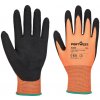 PORTWEST Rukavice A335 Dermi-Grip NPR15, pískový potah - AKCE! POR-A335O8RXL XL Oranžová/černá