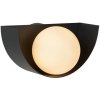 Lucide BENNI Wall Light G9/28W Black/Opal Glass 45201/01/30