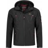 HÖHENHORN HÖHENHORN Pánska softshellová bunda s kapucňou HOHENHORN Schilthorn Farba: Čierna, Veľkosť: S 96 % POLYESTER + 4 % ELASTAN