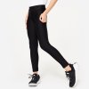 DECATHLON Priedušné dievčenské legíny čierne 123-130 cm