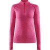 Craft CORE Dry Active Comfort Zip W 1911167 dámske tričko - ružová (B738000) - L
