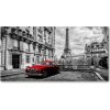 Foto obraz sklo tvrzené červená limuzína 100x50 cm
