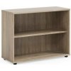 Policová skriňa BASIC, otvorená, 100x40x75,3cm, dub Sonoma
