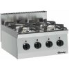 BARTSCHER Plynový sporák 4 horáky, 600x600x290 mm | BARTSCHER, 600 Imbiss