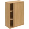 Hobis Policová skrinka DRIVE, 80x111x40 cm dub/dub, zámok