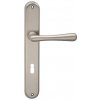 Dverové kovanie COBRA ELEGANT (ONS), kľučka-kľučka, WC kľúč, COBRA ONS (nikel matný), 72 mm