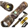 Taktické svetlo Bailong ZOOM CREE LED, camo