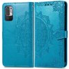 PROTEMIO 32313 ART Peňaženkový kryt Xiaomi Redmi Note 10 5G / Poco M3 Pro ORNAMENT modrý