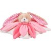 Doudou et Compagnie Paris Doudou Darčeková sada - plyšový muchláčik králiček ružový 28 cm
