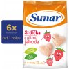 Sunar detské krupky jahodová srdíčka 6 x 50 g