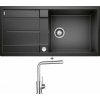Blanco METRA XL 6 S antracit + excentrické ovládanie + Blanco MILA chróm 519414