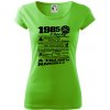 1985 v kocke - Dámske tričko Pure - XL ( Apple Green )
