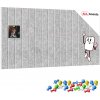 ALLboards Filcové panely na zeď 80x40 cm šedé, Z4_FELT40x20GREY