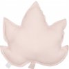Ľanový vankúš Javorový list Pure Nature: Powder Pink