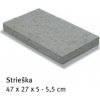 Semmelrock Rivago strieška 47x27x5cm, Farby dymová-sivá