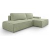 Rohová rozkladacia sedačka Fiord O - zelená Strana: Pravá