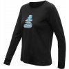 SENSOR MERINO BLEND STONE dámske tričko dl.rukáv čierna Veľkosť: L termobielizeň