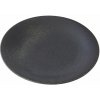 MIJ Jedálenský tanier BB BLACK 28 cm, čierny, keramika