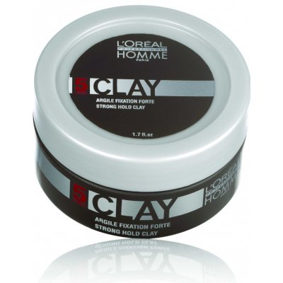 L'Oréal Homme Styling Clay silný fixačný prípravok pre mužov - 50 ml