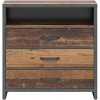 BRW Komoda WESTON KOM3S sosna old style/matera drevo 90 cm x 91 cm x 40 cm