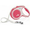 Flexi NEW COMFORT vodítko L do 60kg, 5m popruh – červené