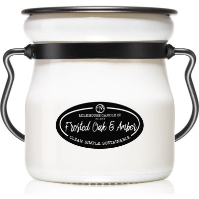 Milkhouse Candle Co. Creamery Frosted Oak & Amber vonná sviečka Cream Jar 142 g