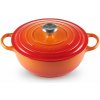 Le Creuset - Liatinový rodinný hrniec okrúhly s pokrievkou 24 cm/3,1l - La Marmite oranžový