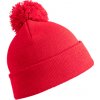 Result Headwear Čepice s bambulí RC 028X, pletená COT28028X00499-red Červená UNI