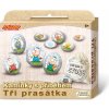 SMT Creatoys Maľovanie na štrk / kamene s príbehom Tri prasiatka kreatívne sada v krabičke 19x16x
