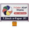 Waveshare 7.3inch ACeP 7-Color e-Paper E-Ink Raw Display, 800×480 Pixels