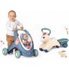Set didaktické chodítko a kočík s bábikou Baby Walker 3v1 + Baby Doll Little Smoby a odrážadlo s prívesom Pony