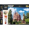 TREFL Sada 2v1 puzzle Zámek Drachenburg v Siebengebirge, Německo 1000 dílků s lepidlem