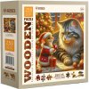 WOODEN CITY Drevené puzzle Mačka a myš 250 dielikov