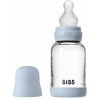 Bibs antikoliková sklenená fľaša so silikón cumlíkom Baby Blue 120ml