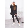 Fashionweek dámska tepláková súprava z mikiny a legín športová tepláková súprava K9402 grafitová
