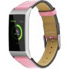 BStrap Leather Italy Large remienok na Fitbit Charge 3 / 4, pink SFI006C09