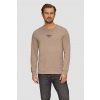 Pánske tričko s dlhým rukávom s.OLIVER 2156480 83D1 Farba: khaki, Veľkosť: M