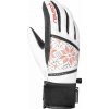 Dámske lyžiarske rukavice Reusch Tessa STORMBLOXX™ - white/fire red snowflakes 7,5