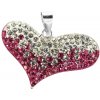 Šperky Nina - Strieborný prívesok s kamienky Swarovski komponent 925/1000925/1000 - pri ag kam H 138 (Strieborný prívesok s kamienky Swarovski komponent 925/1000 (srdiečko 5467)925/1000)