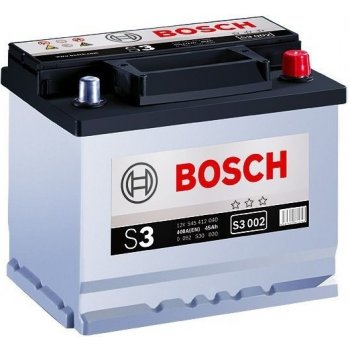 0 092 S30 020 BOSCH S3 002 S3 Batería de arranque 12V 45Ah 400A B13 Batería  de plomo y ácido